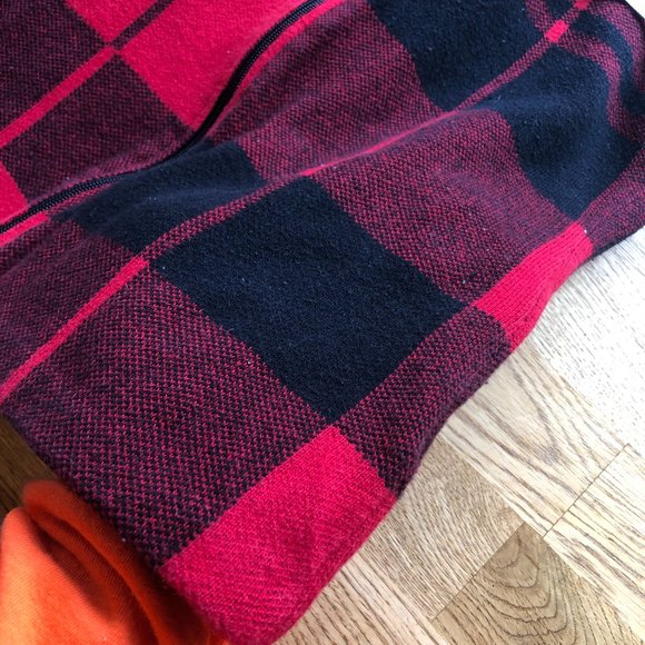 Chaps Asymmetrical Buffalo Plaid Vest Soft Cozy XL - Picture 9 of 9